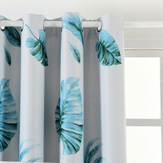 Gdeal GTE Nordic Style Home Living Room Bedroom Tropical Leaves Printed Blackout Window Curtain