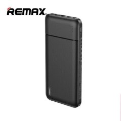 ريماكس باور بانك بمنفذ USB مزدوج 10000 مللي أمبير موديل RPP-96 (أسود)