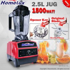 Hometech2u Homelux Commercial Blender Heavy Duty Blender 1500Watt HCB-1500 HCB-1100 Ice Blender