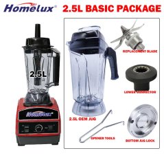 Hometech2u Homelux Commercial Blender Heavy Duty Blender 1500Watt HCB-1500 HCB-1100 Ice Blender
