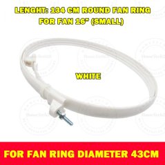 Hometech2u Universal Fan Guard Ring 12" 16" Round Circle Fan Cover Ring bingkai kipas Spare Parts Accessories Replacement