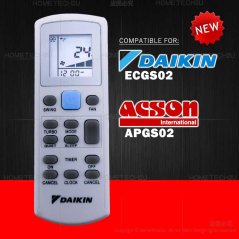 Hometech2u NEW DAIKIN ACSON Aircon Air Conditioner Remote Control ECGS02 ECGS02-i APGS02 APGS02-i Replacement Remote