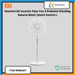 Jomz [IX] Xiaomi Mi Smartmi Natural Wind Pedestal Fan 2 / 2S / 3 DC Frequency Fan 20W 2800mAh 100 Speed Control
