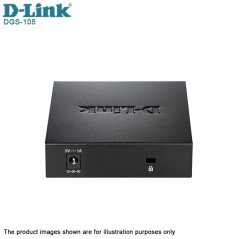 D-Link DGS-105 5‑Port Gigabit Desktop Switch - METAL CASING