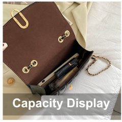 Gdeal Spring Retro Chain Women's Bag Versatile Texture One Shoulder Crossbody Underarm