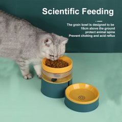 Automatic Feeder Pet Bowl Heightening Neck Protection (3 Colors)