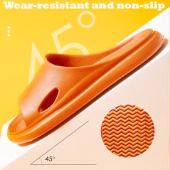 Gdeal New Home Women And Men Summer Nonslip Wear Resistant Household And Bathroom Slippers