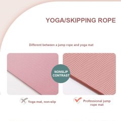 Gdeal Yoga Mat Shock Absorption With Thickened Nonslip For Indoor Home Sports Fitness Carpet