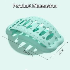 Gdeal Adjustable Lumbar Spine Waist Stretcher Cervical Spine Massager Yoga Waist Support
