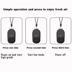Gdeal Wearable Anion Air Purifier Necklace Generator Air Cleaner Mini Portable Travel Size