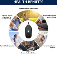 Gdeal Wearable Anion Air Purifier Necklace Generator Air Cleaner Mini Portable Travel Size
