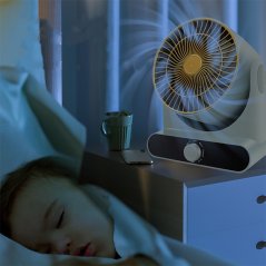 Gdeal Household Portable Air Circulation Fan Electric Turbocharged Office Student Desktop Fan
