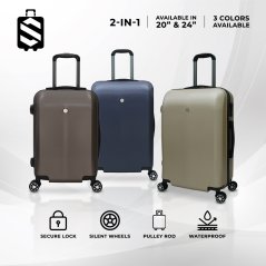 Gdeal SKY TRAVELLER SKY344 2-In-1 Premium Luggage With Rotatable Wheels And High Protection Password Lock (20Inch+24Inch)