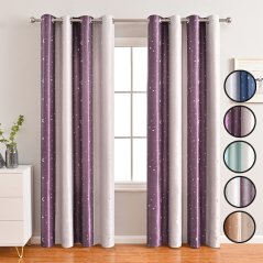 GTE Living Room Curtains Sunscreen UV Protection High Precision Full Shading