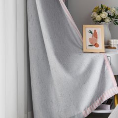 GTE 1pcs Full Blackout Cloth Ring Curtain Bedroom Living Room Full Shade Curtains