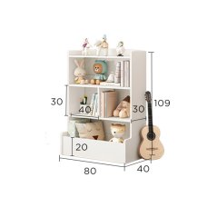 Gdeal GTE Bookshelf Book Stand Floor Storage Rack Household Small Bookcase Baby Toy Storage Rack