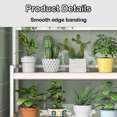 Gdeal GTE Flower Stand Household Shelf 3 Layer Floor Standing Indoor Flower Pot Stand