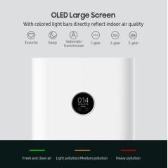 شاومي جهاز تنقية الهواء ميجيا 4 برو بشاشة لمس OLED مزوّد بأيونات سالبة