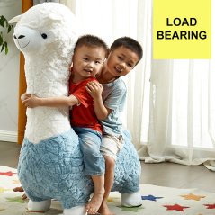 GTE Alpaca Sitting Stool Doll Plush Children Small Cartoon Decoration