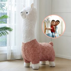 GTE Alpaca Sitting Stool Doll Plush Children Small Cartoon Decoration
