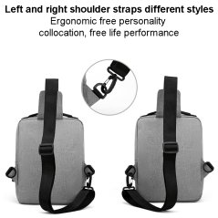 Gdeal USB Large Capacity Men Chest Bag Korean Casual Women One Shoulder Business Messenger Riding Bag