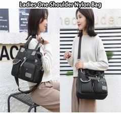 Gdeal Korean Style Ladies One Shoulder Nylon Bag Portable Messenger Bag Multi Pocket Mommy Bag