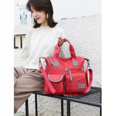 Gdeal Korean Style Ladies One Shoulder Nylon Bag Portable Messenger Bag Multi Pocket Mommy Bag