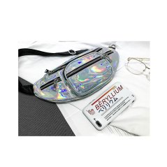 Gdeal Shiny Waist Bag Tide Chain Shoulder Messenger Bag Simple Fashion Laser Wild Chest Bag (RYL-227)