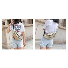 Gdeal Shiny Waist Bag Tide Chain Shoulder Messenger Bag Simple Fashion Laser Wild Chest Bag (RYL-227)