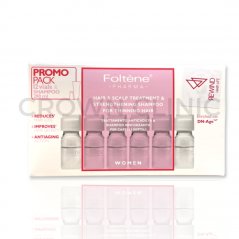 Foltene Hair & Scalp Kit Treatment for Women 12 Vials + Shampoo 200ML