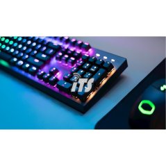 كولر ماستر لوحة مفاتيح للالعاب ميكانيكية بإضاءة CK350 RGB (بني)