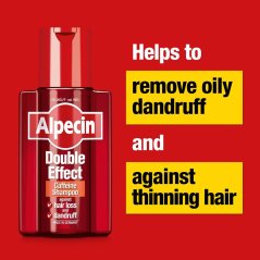 Alpecin Double Effect Anti Dandruff and Hair Growth Shampoo 3x 200ml