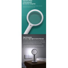 [IX] BEHEART Smart Handheld Magnifying Glass Night LED Luminous