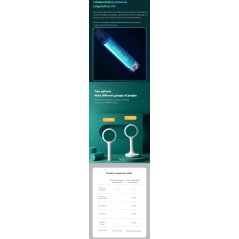 [IX] BEHEART Smart Handheld Magnifying Glass Night LED Luminous