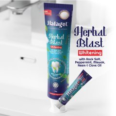 Halagel Herbal Blast Twinpack 175g+175g - Non-Fluoridated Toothpaste