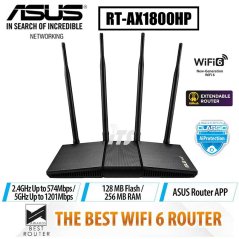 Asus AX1800 Dual Band WiFi 6 Router Supporting MU-MIMO and OFDMA