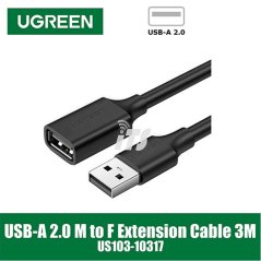 UGREEN USB-A 2.0 Male to Female Extension Cable (3m) US103-10317