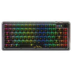 Attack Shark K75 Mechanical Wireless Gaming Keyboard Black Transparent