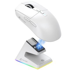 Attack Shark X6 Wireless Gaming Mouse with Charging Dock (White)