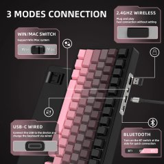 Attack Shark X85 Wireless Mechanical Keyboard (Blackberry)