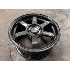 15X7 ET35 AOW 11 Flow Formed TE37 Rim (4 Wheel) Gloss Gunmetal 4X100
