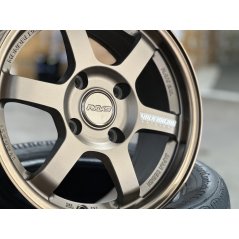 New 15X7 ET35 AOW Flow Formed TE37 Rim (4 Wheel) Matt Bronze 4X114.3