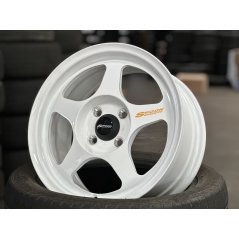 New 15X7 ET41 AOW Flow Formed Spoon Rim (4 Wheel) Gloss White 4X100