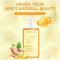 Lanemay Retinol + Vitamin C Turmeric Daily Moisturizing Cream - 200ML