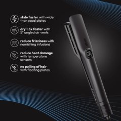 Stryv Air Sleek Hair Dryer & Styler with 3 Styling Modes (Black)