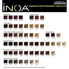 Loreal Inoa Ammonia Free Permanent Hair Color - 60ml (Colour Only)