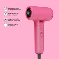 Stryv Colour+ 2.0 Mini Hair Dryer 4 Temps & 2 Speeds (Raspberry Whip)