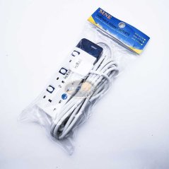 Hometech2u MNE 3 Gangs Extension Trailing Socket Outlets Plug Adapter Cord 4.5M, eRomman Marketplace