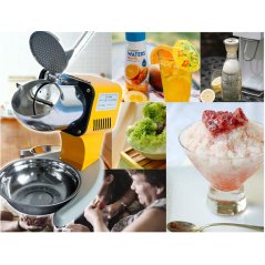 Hometech2u THE BAKER Commercial Ice Crusher Shaver Double Blade for Ais Kepal, Ais Kacang, ABC Machine