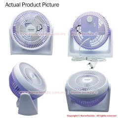 Hometech2u Panafresh Electric Mini Desk Fan Cyclone Fan